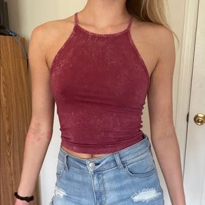 American Eagle soft and sexy halter crop tank